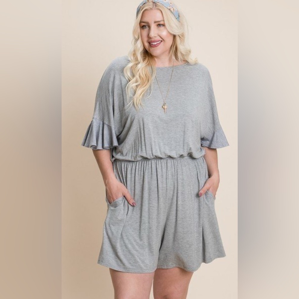Plus size solid rayon modal mini romper women’s top seller